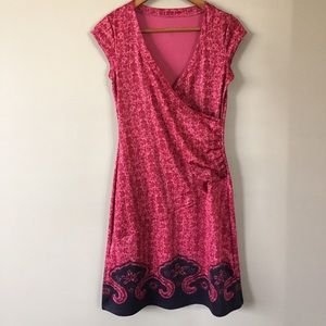 Athleta red wrap dress
